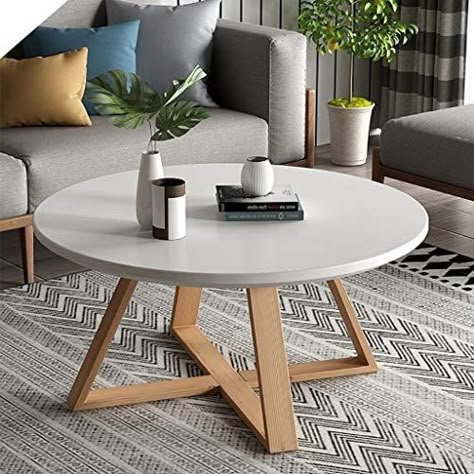 Round Wooden Leg Table