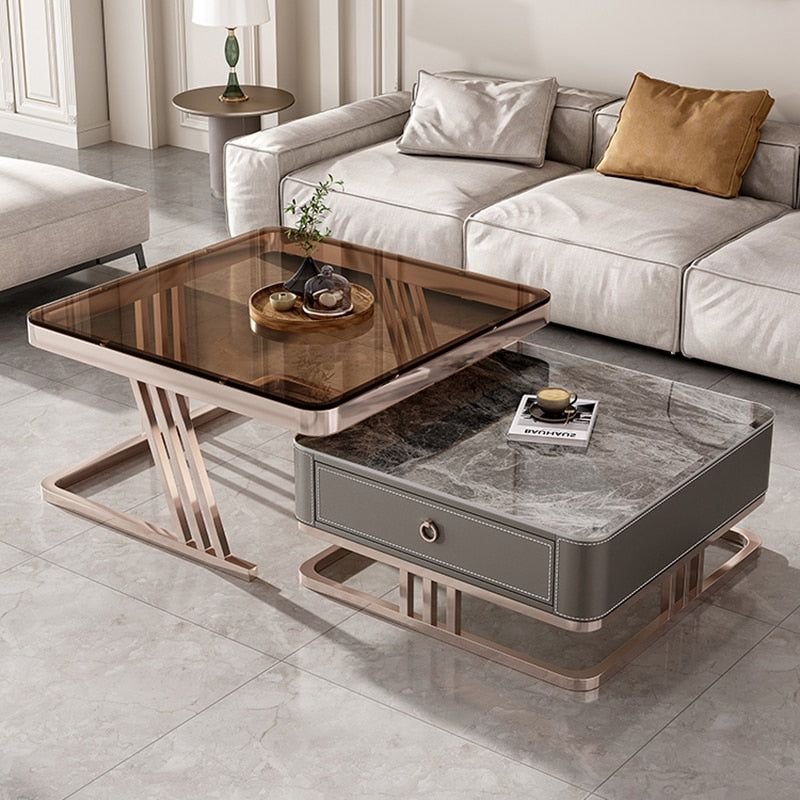 Deco Finish Center Table With Drawer